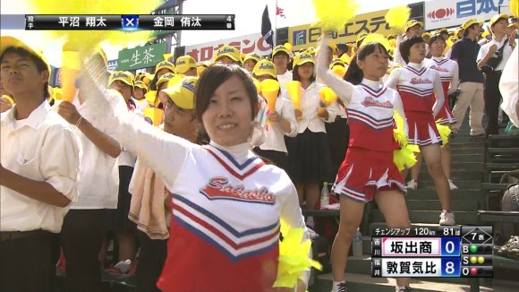 高校野球2014でのチアガール達の脇に腰をフリフリが可愛いくてムラムラするww27