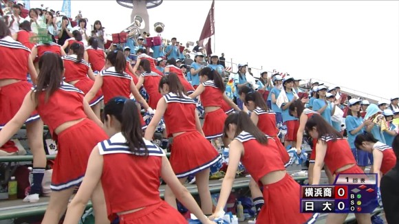 高校野球2014でのチアガール達の脇に腰をフリフリが可愛いくてムラムラするww32